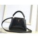 Louis Vuitton Capucines Mini Crocodile Bag N93429 Black High