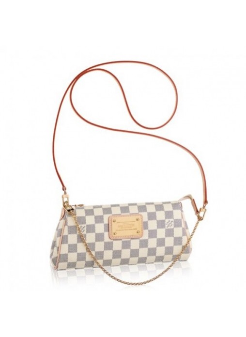 Louis Vuitton Eva Clutch Bag Damier Azur N55214 High