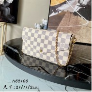 Louis Vuitton FÉLICIE POCHETTE Damier Azur N63106 High