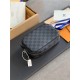 Louis Vuitton TOILET POUCH PM Damier Graphite canvas High