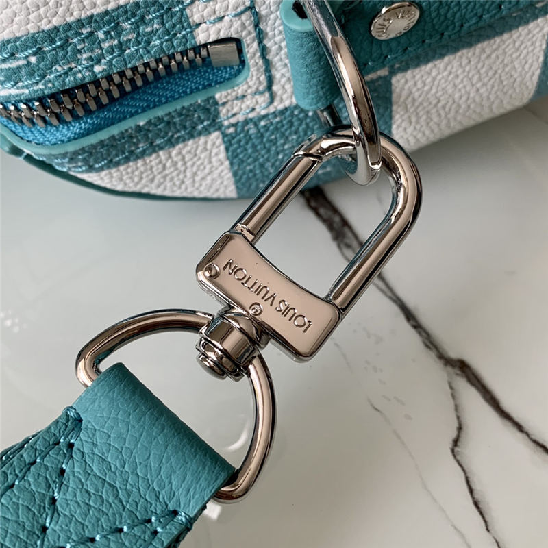 Louis Vuitton CITY KEEPALL Cowhide leather Teal N50076 High