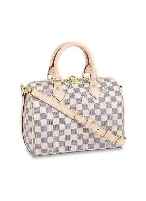 Louis Vuitton Speedy Bandoulière 25 Bag Damier Azur N41374 High