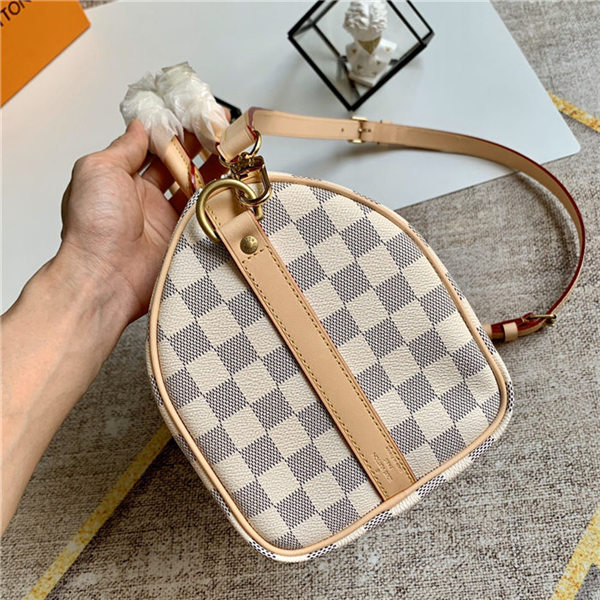 Louis Vuitton Speedy Bandoulière 25 Bag Damier Azur N41374 High