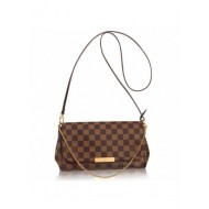 Louis Vuitton Favorite MM Bag Damier Ebene N41129 High