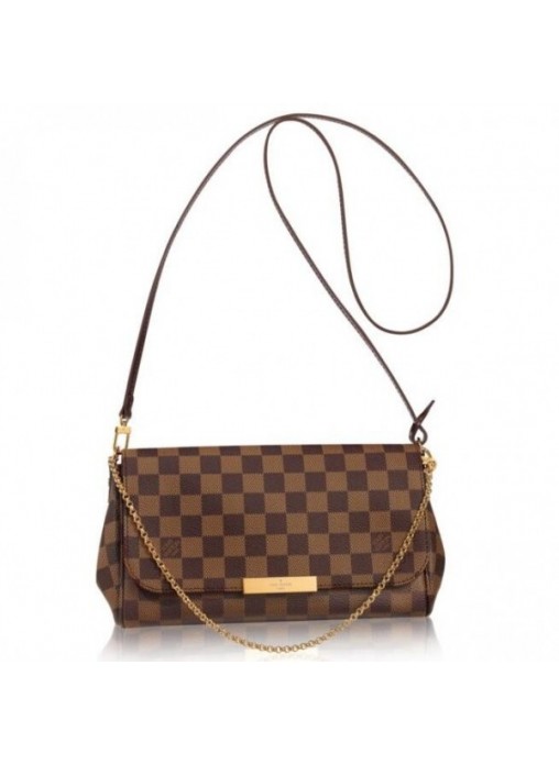 Louis Vuitton Favorite MM Bag Damier Ebene N41129 Top