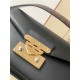 Louis Vuitton SWING Handbag Calfskin leather Black M20393 High