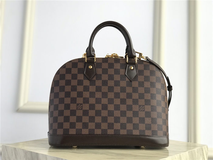 Louis Vuitton Alma PM Bag Damier Ebene N53151 High