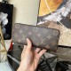 Louis Vuitton CLÉMENCE WALLET Monogram Red-Lining M60742 High