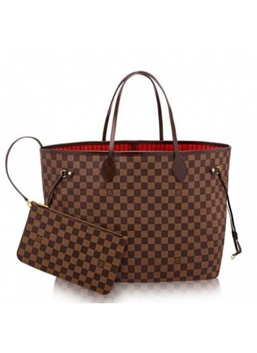 Louis Vuitton Neverfull GM Bag Damier Ebene N41357 High