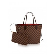 Louis Vuitton Neverfull MM Bag Damier Ebene N41358 High