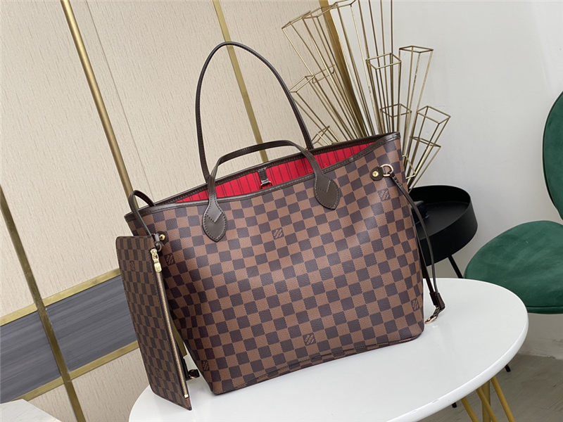 Louis Vuitton Neverfull MM Bag Damier Ebene N41358 High