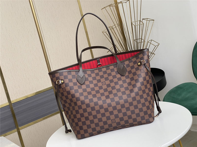 Louis Vuitton Neverfull MM Bag Damier Ebene N41358 High