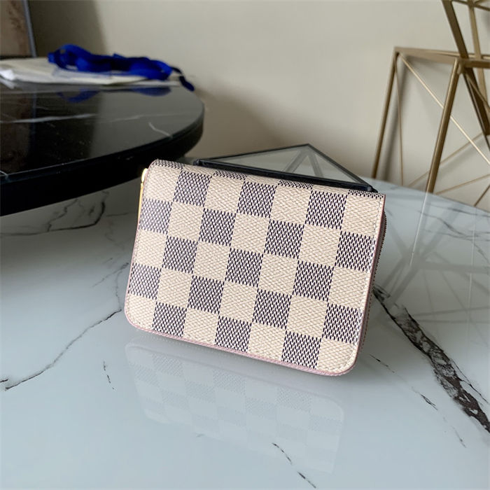 Louis Vuitton Zippy Coin Purse Damier Arzu N60229 Pink-Inside High