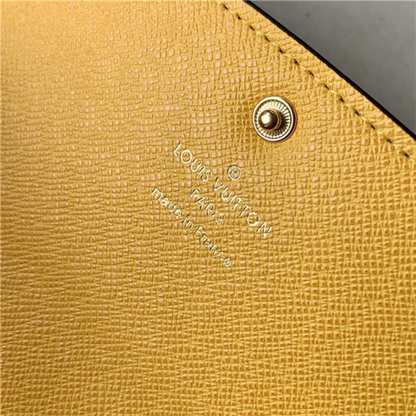 Louis Vuitton EMILIE Wallet Monogram Canvas Yellow High