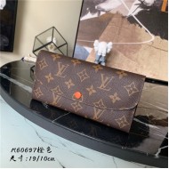 Louis Vuitton EMILIE Wallet Monogram Canvas Orange High