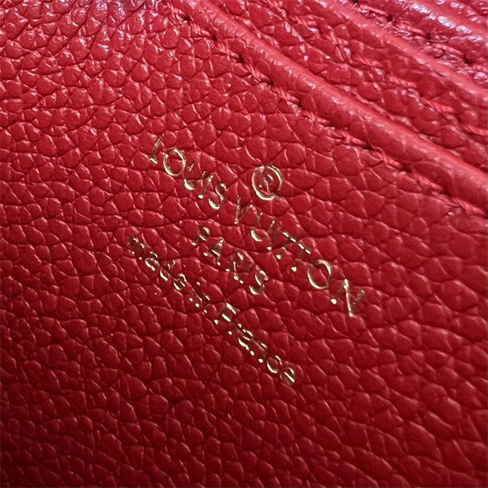 Louis Vuitton Zippy Coin Purse Monogram Empreinte Red High