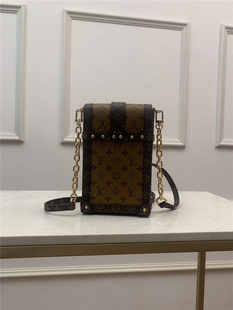 Louis Vuitton VERTICAL TRUNK POCHETTE Monogram M67873 High