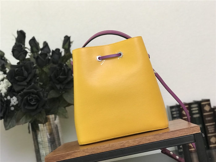 Louis Vuitton NéoNoé MM Bag Epi Leather Yellow M54369 High