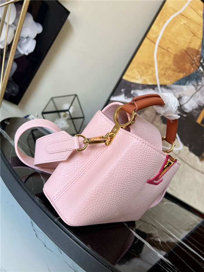 Louis Vuitton CAPUCINES MINI Taurillon Pink M59253 High