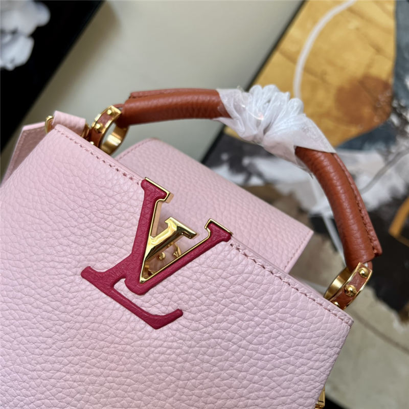 Louis Vuitton CAPUCINES MINI Taurillon Pink M59253 High