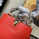 Louis Vuitton CAPUCINES MINI Taurillon Red M80007 High