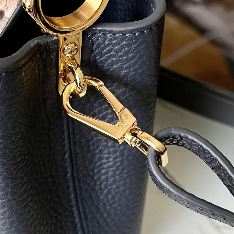 Louis Vuitton CAPUCINES MINI Taurillon Navy M80421 High