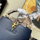 Louis Vuitton CAPUCINES MINI Taurillon Navy M80421 High