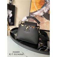 Louis Vuitton CAPUCINES MINI Taurillon Black M56669 High