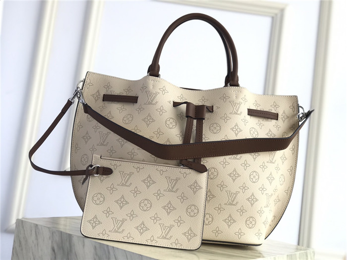 Louis Vuitton Girolata Bag Mahina Leather Cream High