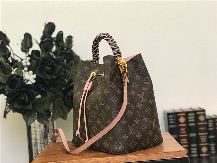 Louis Vuitton NéoNoé MM Bag Braided Handle Monogram Canvas  High