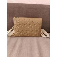 Louis Vuitton COUSSIN PM Monogram-embossed puffy lambskin Khaki M57790 High