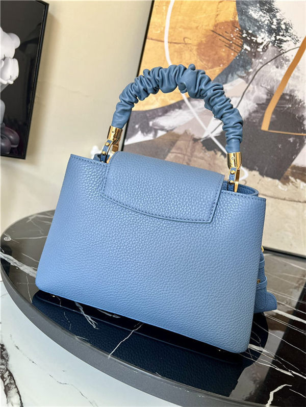 Louis Vuitton CAPUCINES BB Taurillon Blue M58694 High