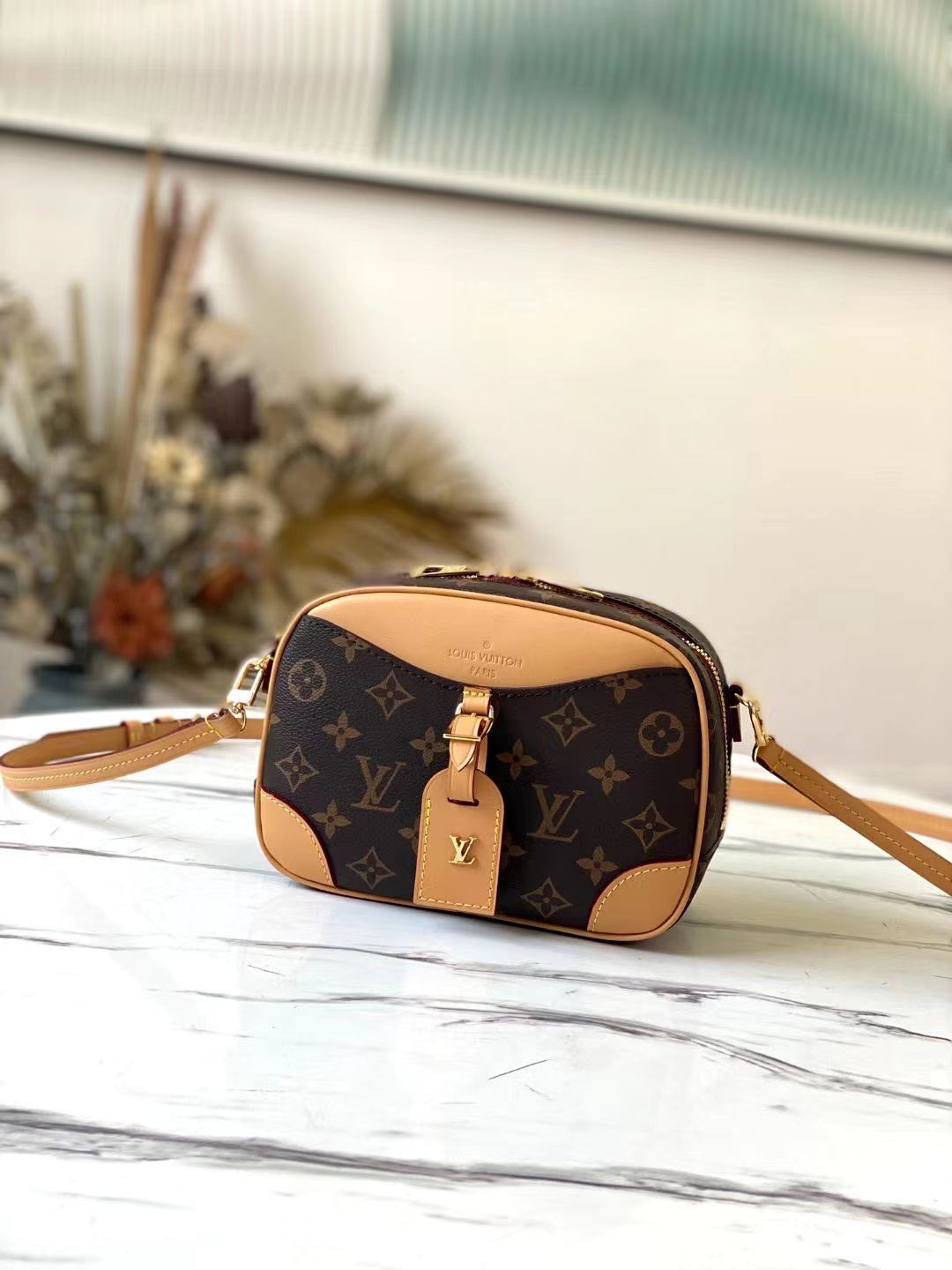 Louis Vuitton DEAUVILLE MINI Monogram Canvas High