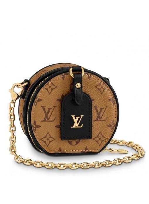 Louis Vuitton Boite Chapeau Necklace Monogram Reverse M68577 High