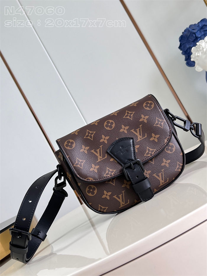 Louis Vuitton Montsouris Messenger PM Monogram Macassar M47060 High