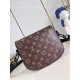 Louis Vuitton Montsouris Messenger PM Monogram Macassar M47060 High