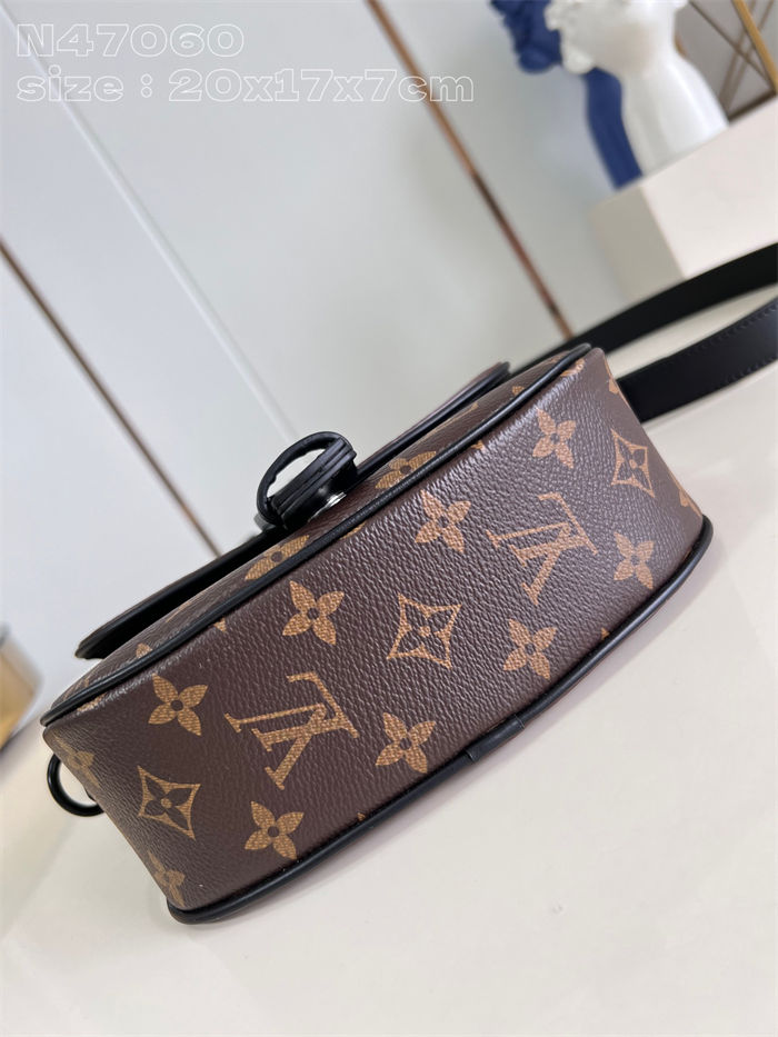 Louis Vuitton Montsouris Messenger PM Monogram Macassar M47060 High