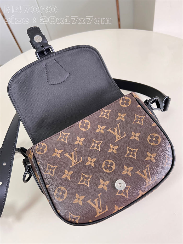 Louis Vuitton Montsouris Messenger PM Monogram Macassar M47060 High