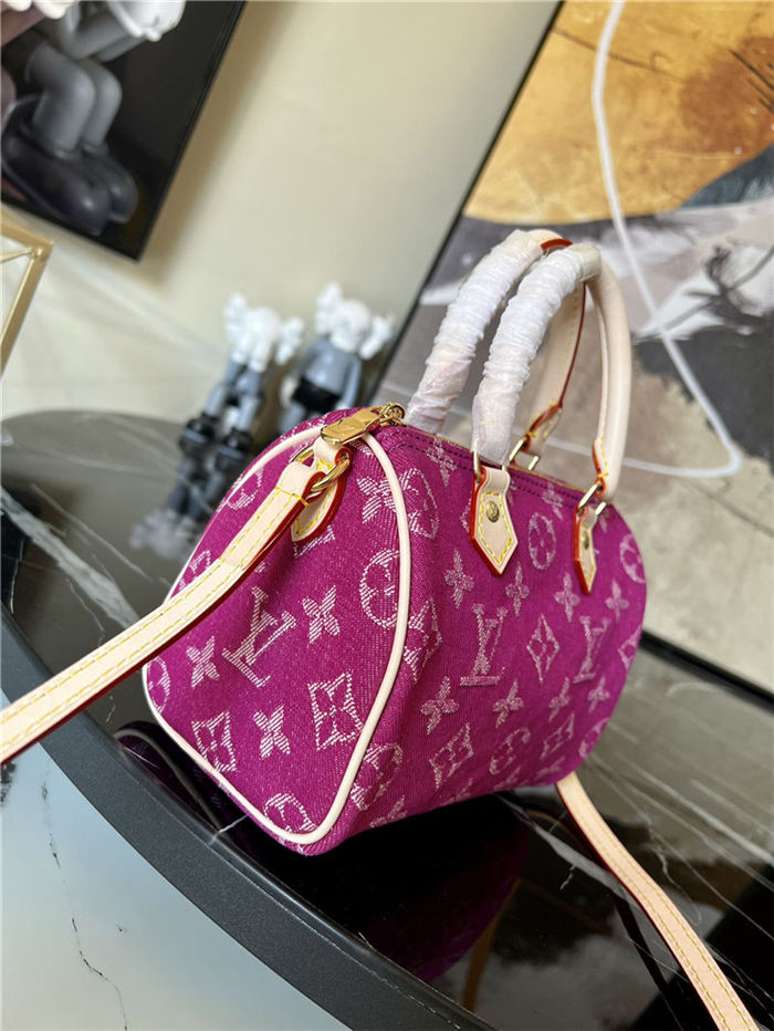 Louis Vuitton Nano Speedy Bag Monogram denim M95052 High