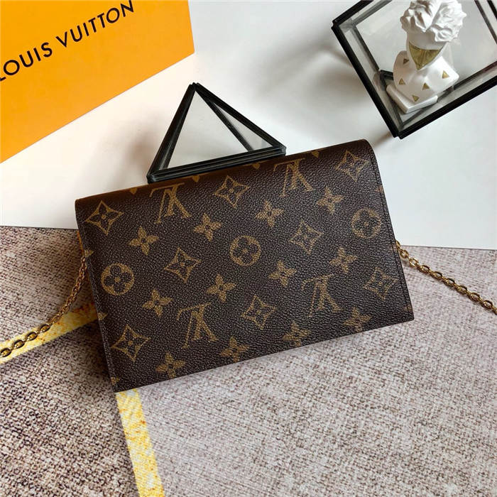 Louis Vuitton Flore Chain Wallet Monogram Canvas M67404 High