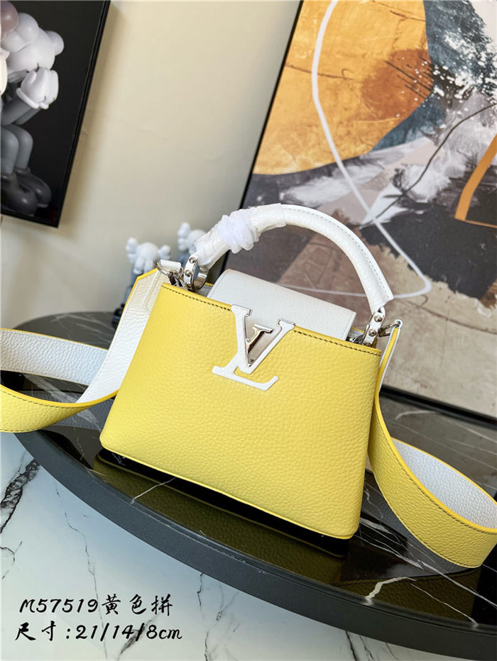 Louis Vuitton CAPUCINES MINI Taurillon Yellow M57519 High