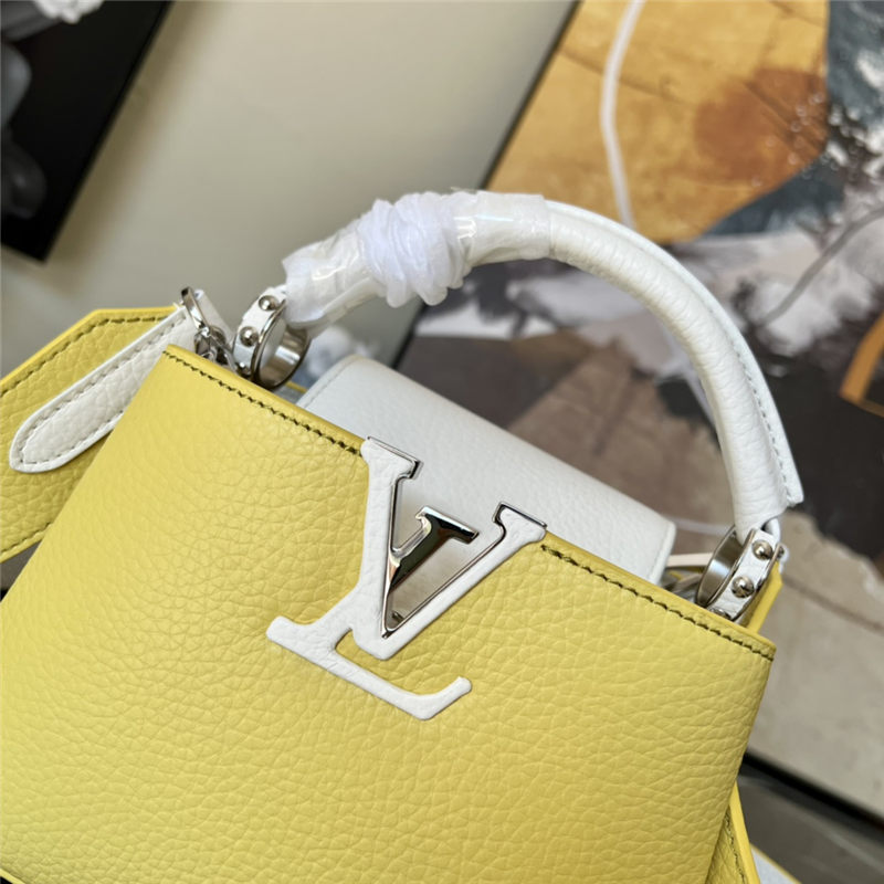 Louis Vuitton CAPUCINES MINI Taurillon Yellow M57519 High