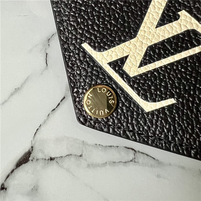 Louis Vuitton VICTORINE WALLET Monogram Empreinte Black/Beige M80968 High