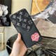 Louis Vuitton ZIPPY WALLET VERTICAL Monogram denim and Taurillon leather Black M63095 High