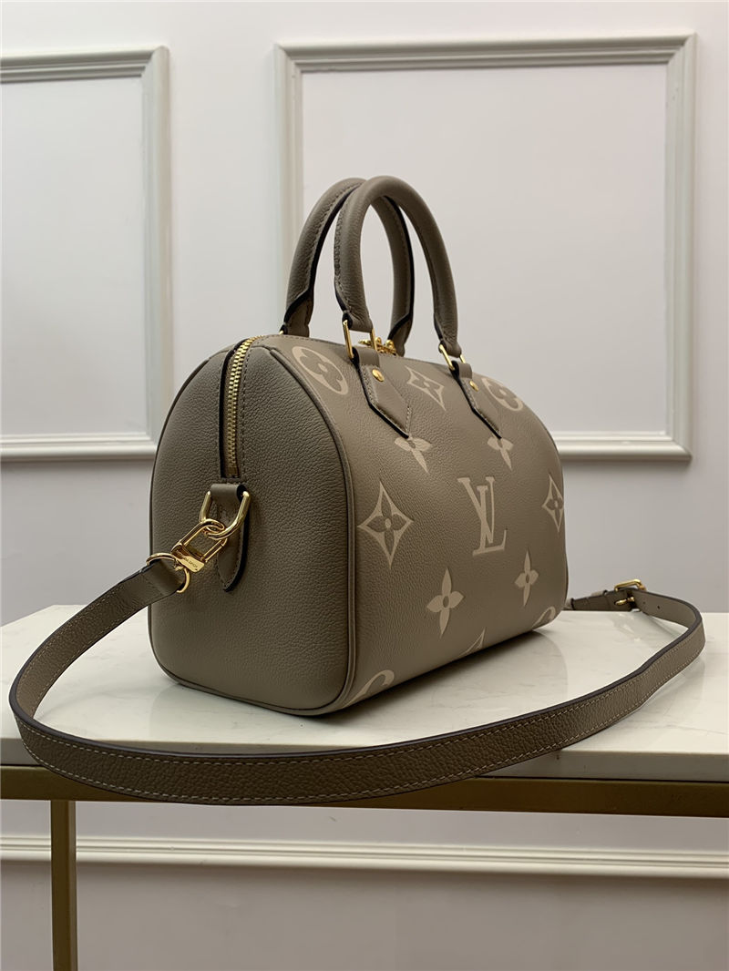 Louis Vuitton Speedy Bandouliere 25 Monogram Empreinte M58947 Taupe High