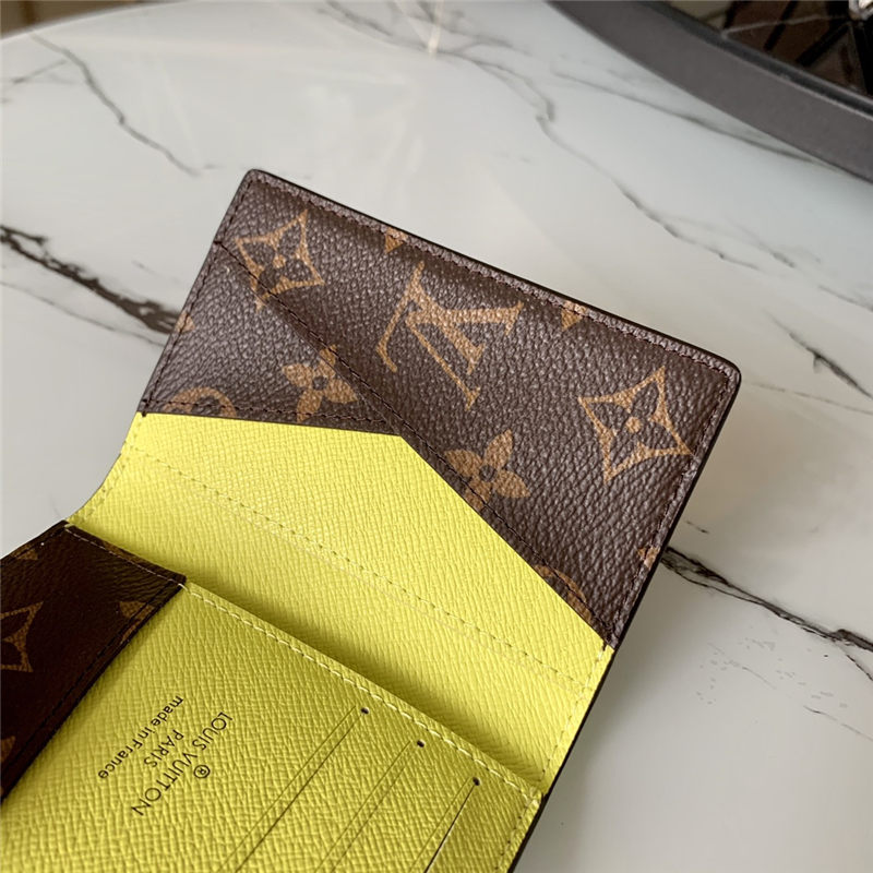 Louis Vuitton POCKET ORGANIZER Monogram Macassar M80779 Yellow High