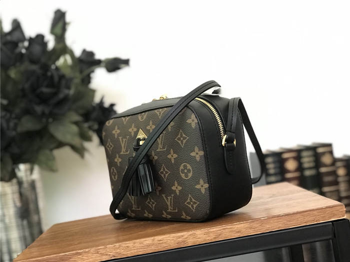 Louis Vuitton Black Saintonge Bag Monogram M43555 High