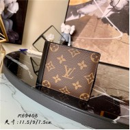 Louis Vuitton MULTIPLE WALLET Monogram Macassar M69408 Black High