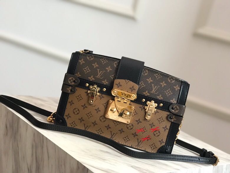 Louis Vuitton TRUNK CLUTCH M43596 Monogram and Monogram Reverse High