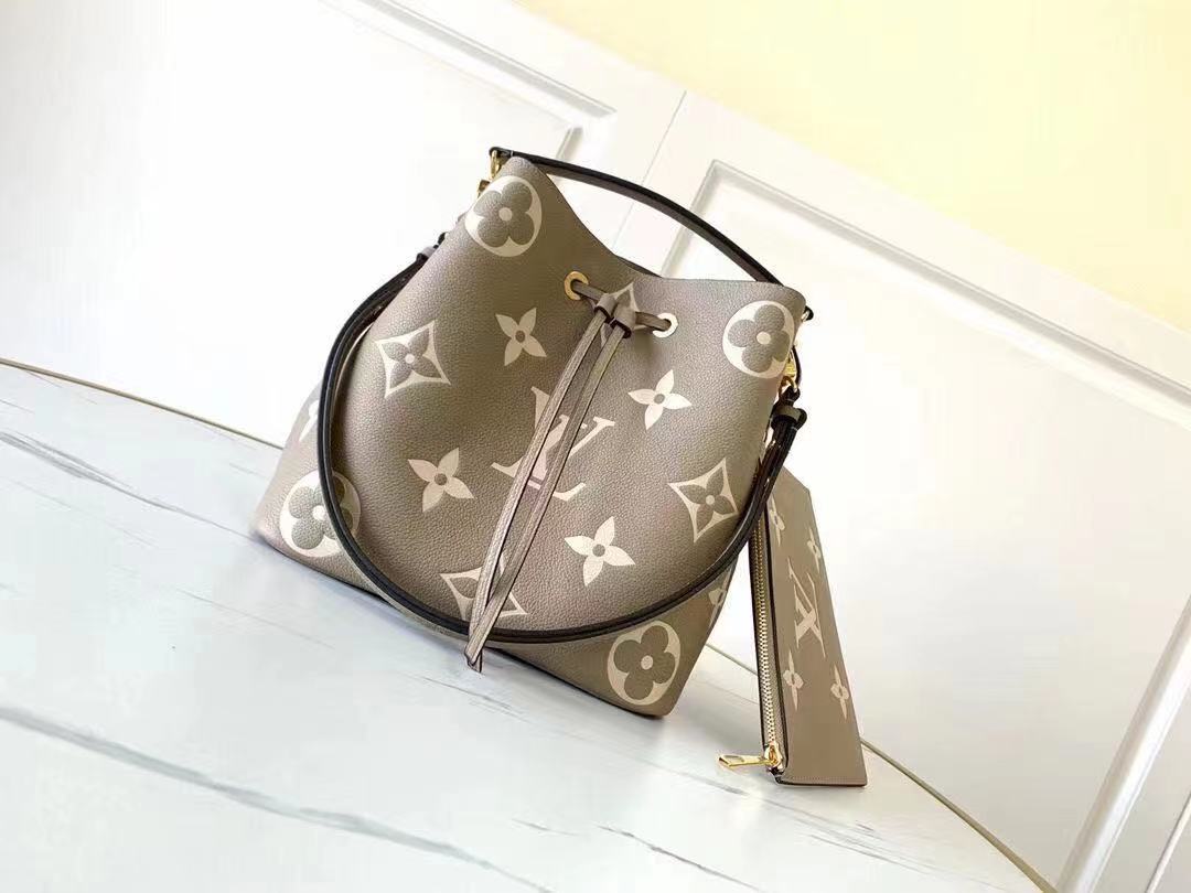 Louis Vuitton NÉONOÉ MM Bag Monogram Empreinte Beige High